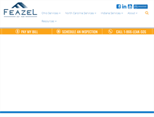 Tablet Screenshot of feazelinc.com